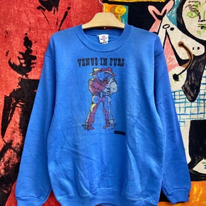 Vintage 80s Gay Cowboy &quot;Venus In Furs&quot; Seditionaries Art Punk Sweatshirt / Vintage Punk T Shirt / Vintage Punk Fashion T Shirt Size S