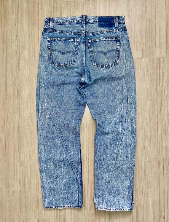 Vintage 80s Levi's 501 Made in Usa Stone Wash Denim Jeans Faded