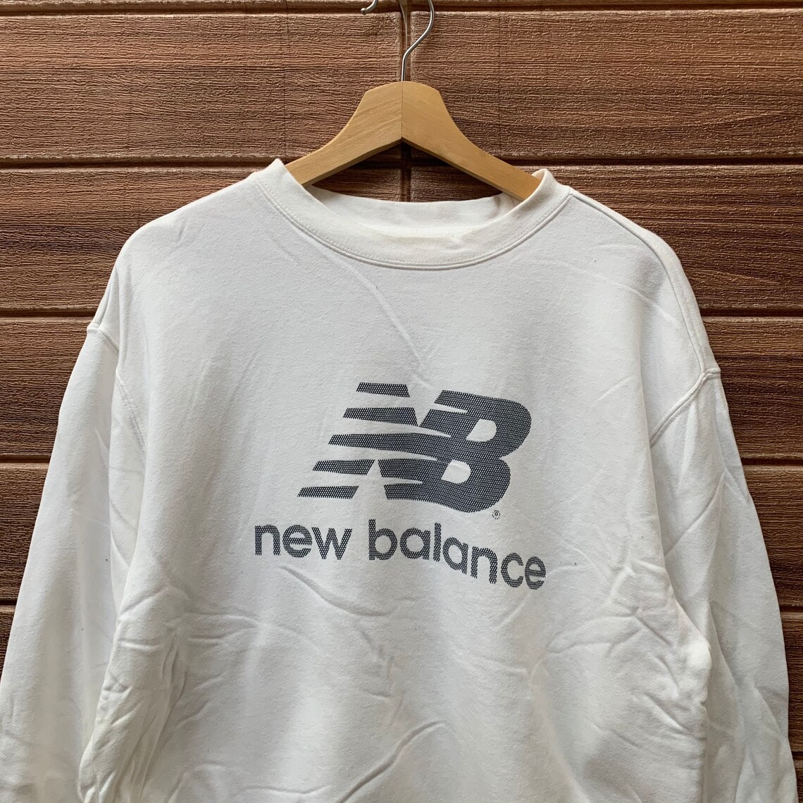 Vtg New Balance Sweatshirt NB Big Logo Jumper Size M Etsy UK