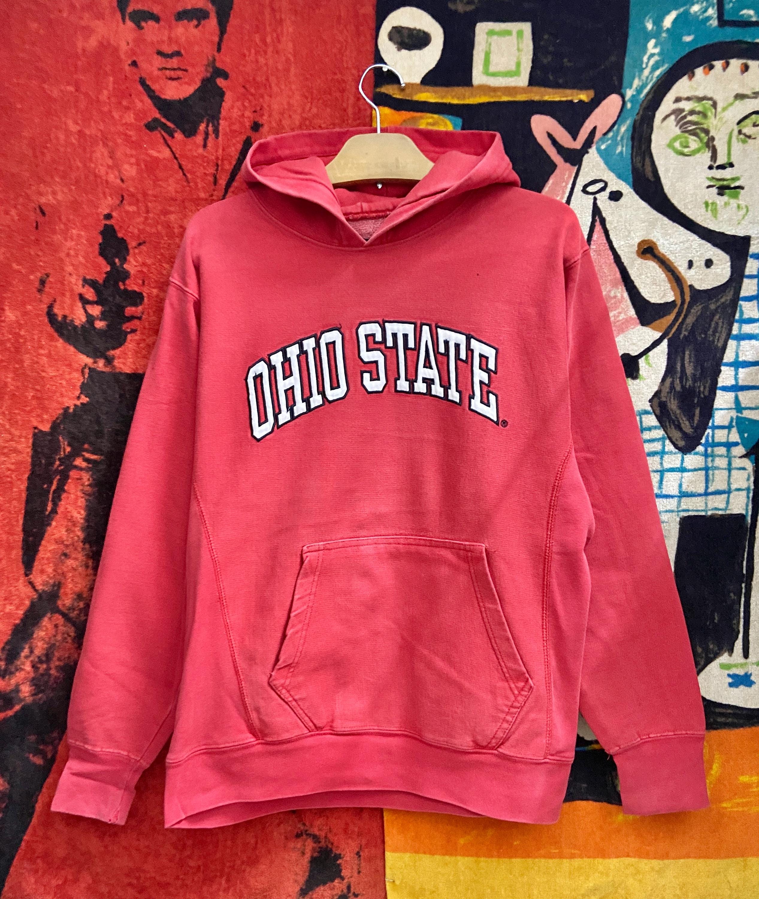 Vintage 90s Ohio State Reverse Weave University Preppy Pull Over