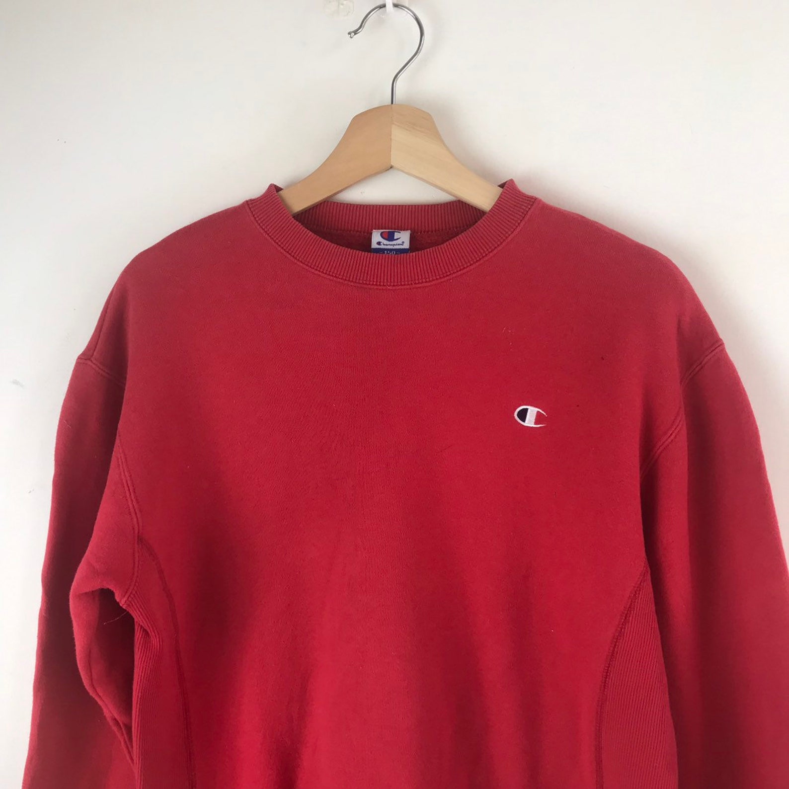 Vintage Champion Sweatshirt Red Colour - Etsy