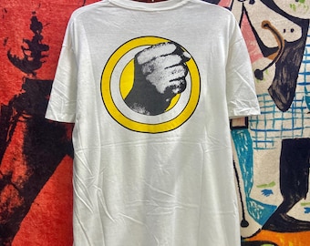 Vintage 80s Chikada Haruo & Vibra Tones "Midnight Pianist" Japan Electronic New Wave T Shirt / YMO / Japan Music Culture T Shirt Size L