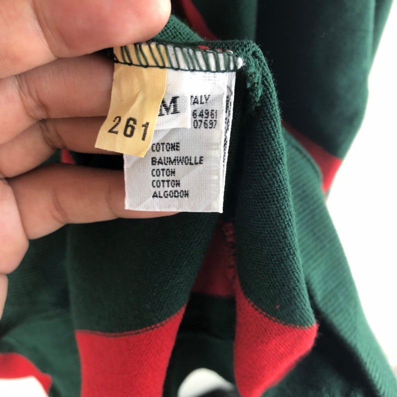 Deadstock* Vintage Benetton Stripes Sweatshirt United Colors Of Benetton Sz M