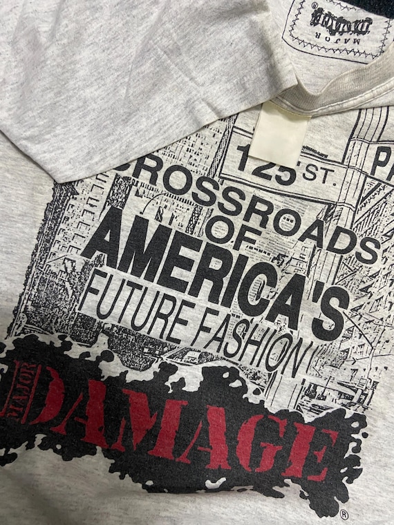 その他ブランド / Vintage/90s/USA製/MAJOR DAMAGE/Tシャツ/ホワイト Vintage 90s Major Damage Clothing American Streetwear Skate