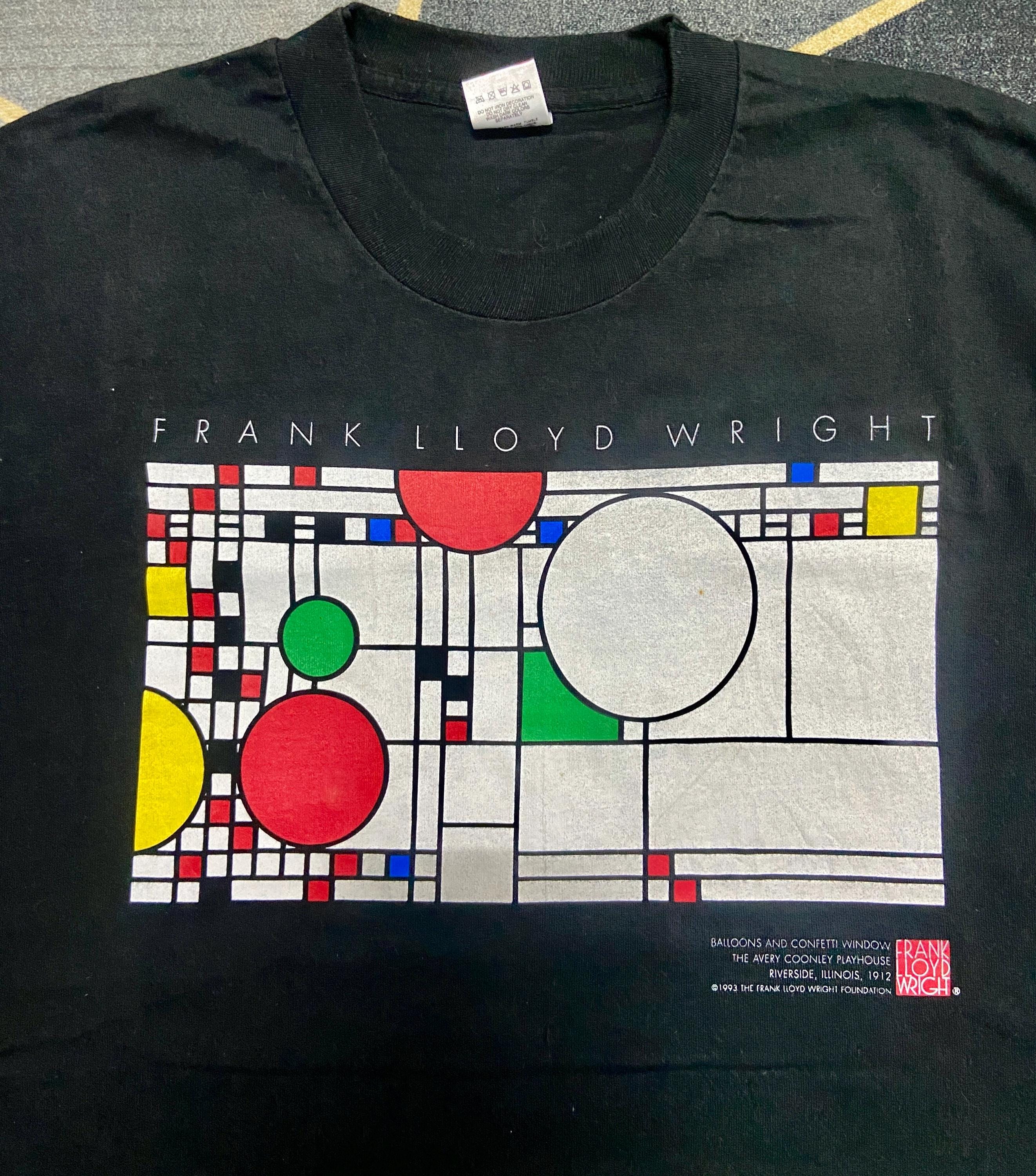90s フランクロイドライト Tシャツ アート 建築 キュビズム 5bec16799fffb9966d6b044eab9d33