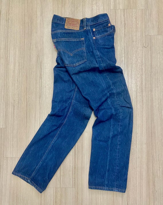 Vintage 90s Levi's 501xx Bombastic Era Blue Jeans Nice Character