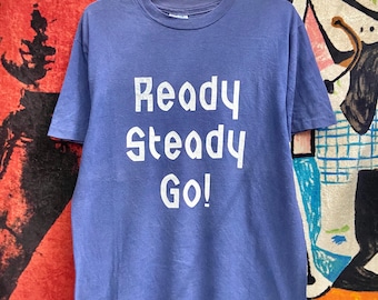 90年代ヴィンテージのReady Steady Go長袖Tシャツ、LサイズのReady 