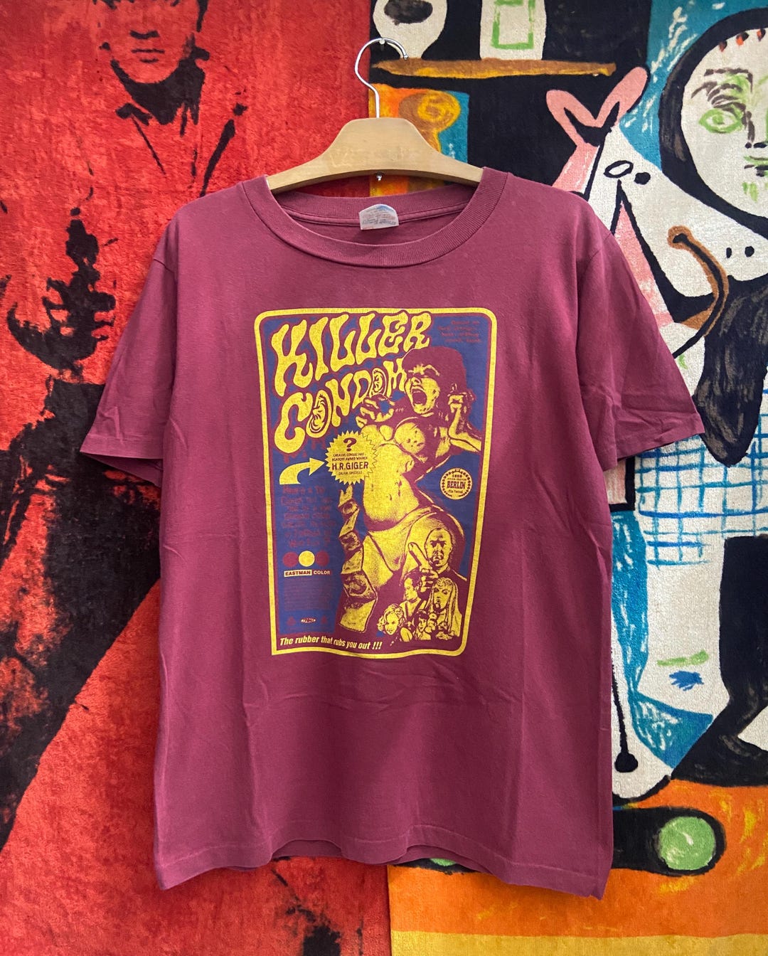 Vintage 90s Rockin' Jelly Bean Kiler Condom American Cult