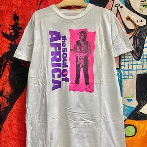 Vintage 90s The Soul Of Africa Jazz Soul Compilation Tribe Funk Music Album T Shirt  / Vintage Jazz Soul Tribe Music Art T Shirt Size L