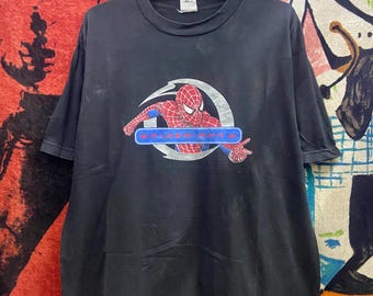 Vintage 90s Spiderman American Superhero Comic Promo T Shirt / Pop Culture / Vintage Movie T Shirt Size L