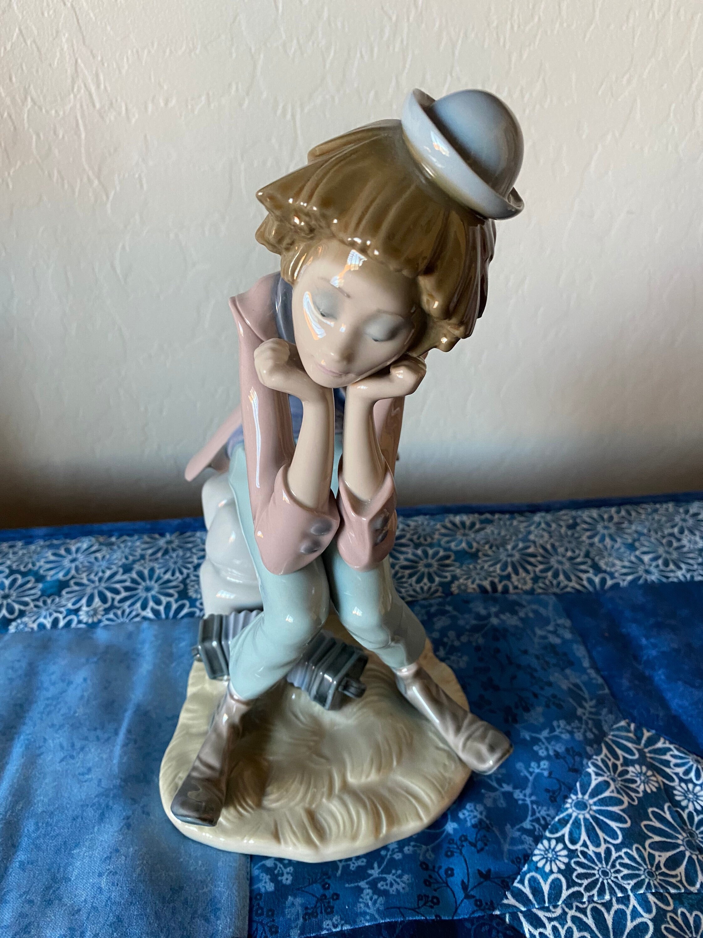 Lladro Figurine Clown Thinking #5058 - Etsy