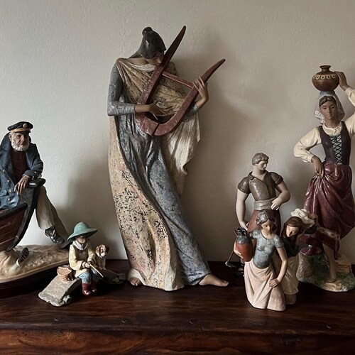 Lladro Figurine Angel With Accordion #1323 - Etsy