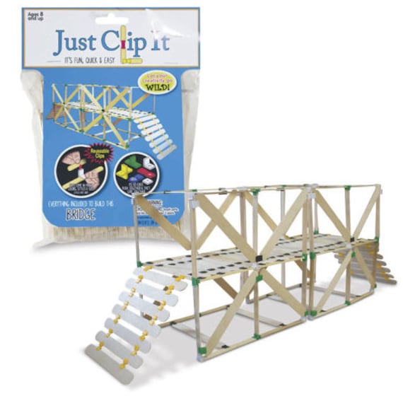 43 Dive into Fun with These Easy Popsicle Stick Crafts for Kids 14 Just Clip It Bridge Popsicle Stick Connector Set