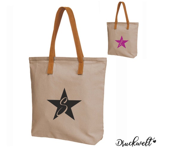 Shopper SPIRIT mit Initialie Baumwolltasche, Handtasche