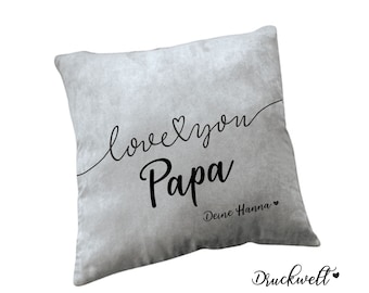 Pillow "Love you Dad" with name