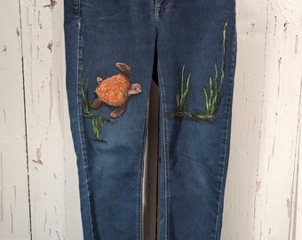 Sea Turtle Stretch Jeans