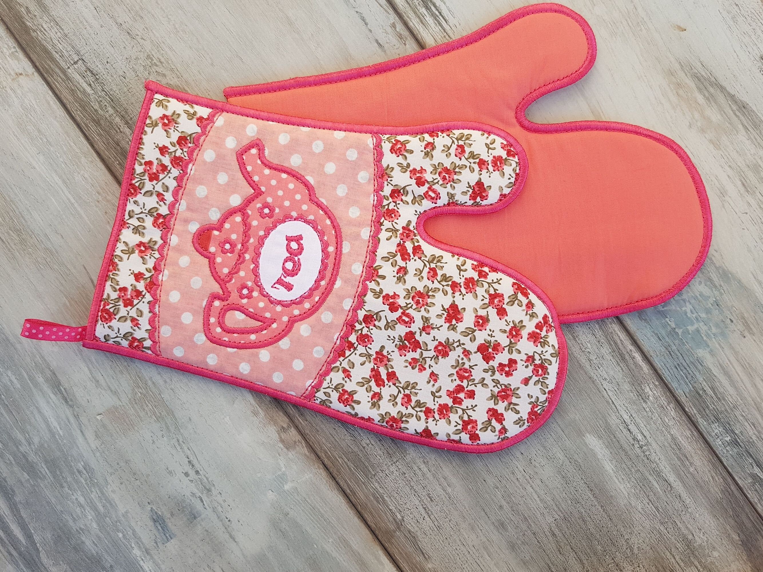 Quilted oven gloves and kitchen towel set with Provence style Etsy