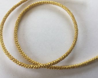 4 mm metallic goud geweven koord