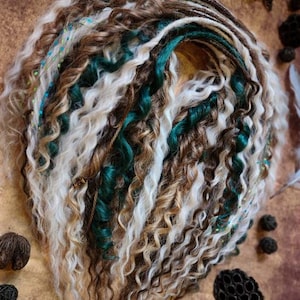 Rivendale~ Wavy Curly Synthetic Dreadlocks DE SE Boho Ombre Dreads locs extensions