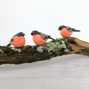 Bullfinch Stoneware Ceramic Ornament