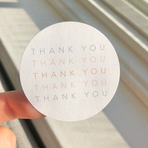 Thank You Stickers Envelope  stickers Business stickers Retro