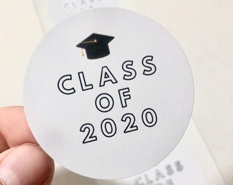 Class of 2024 Graduation Stickers, Graduation Decor, Envelope Seals, Graduation Party Stickers