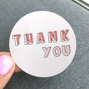 Thank You Stickers Envelope  stickers Business stickers Retro Modern Party Favors Envelope Stickers