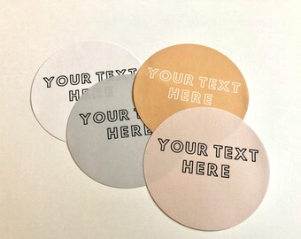 Custom Stickers, Planner Stickers, Round Stickers, Your logo Sticker, Your Text Sticker, Gift Custom Sticker,Packaging Sticker,Label Sticker