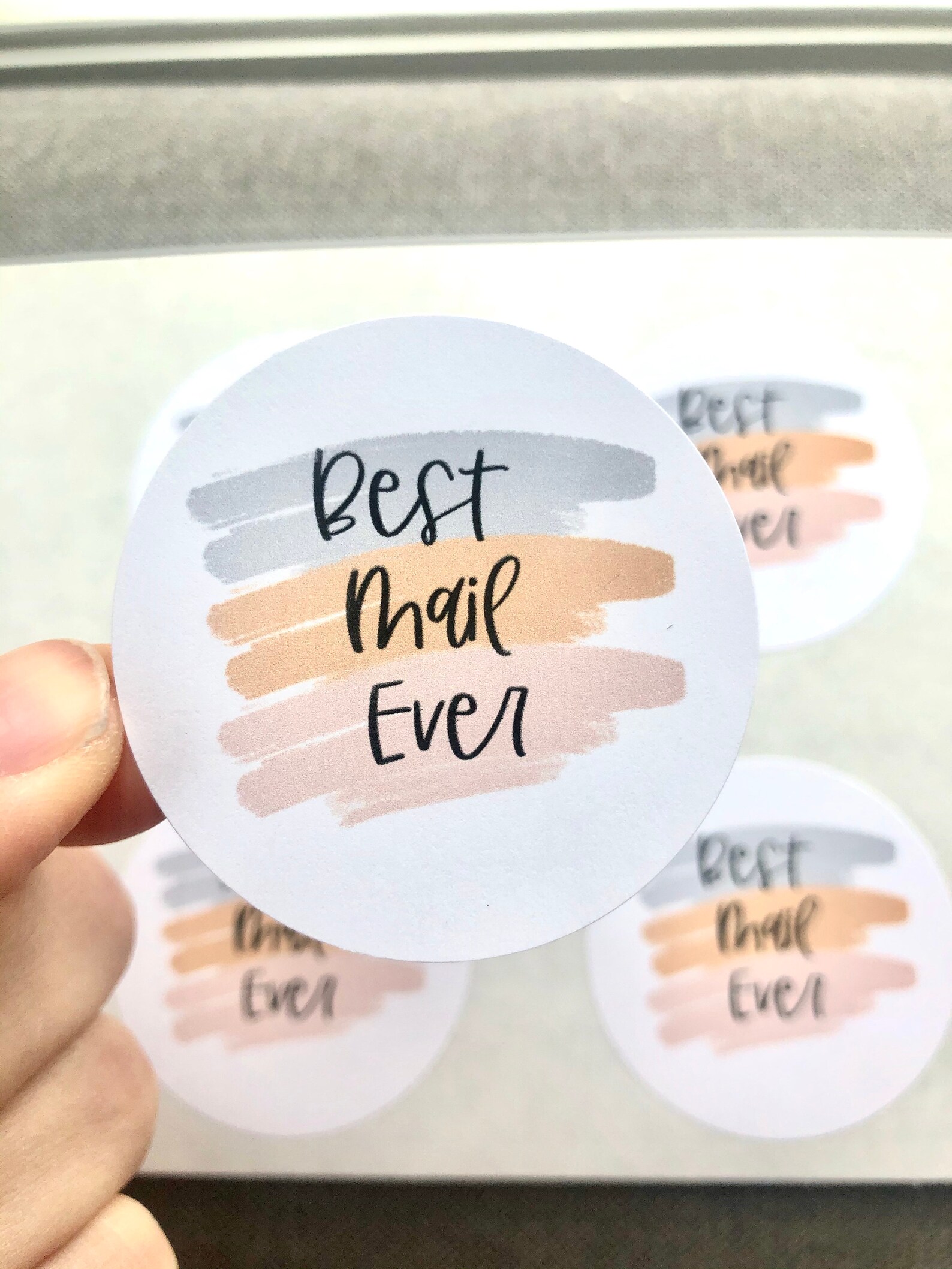 Best Mail Ever, Happy Mail Sticker, Modern Sticker, Small Business ...