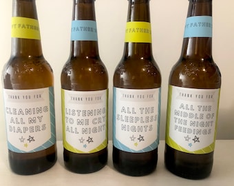 Father’s Day Beer Labels, Gift to Dad from kid, First Time Dad Gift, Father’s Day Gift, Gift for Dad, Dad Gifts