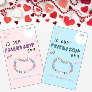 Printable Valentine’s Day Card, In my Friendship Era, T Swift Card, Card from kid to friends, Sweet Valentine’s Day Cards for kids.