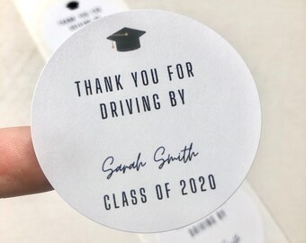 Customized Class of 2024 Graduation Stickers, Graduation Favors, Envelope Seals, Graduation Party Stickers