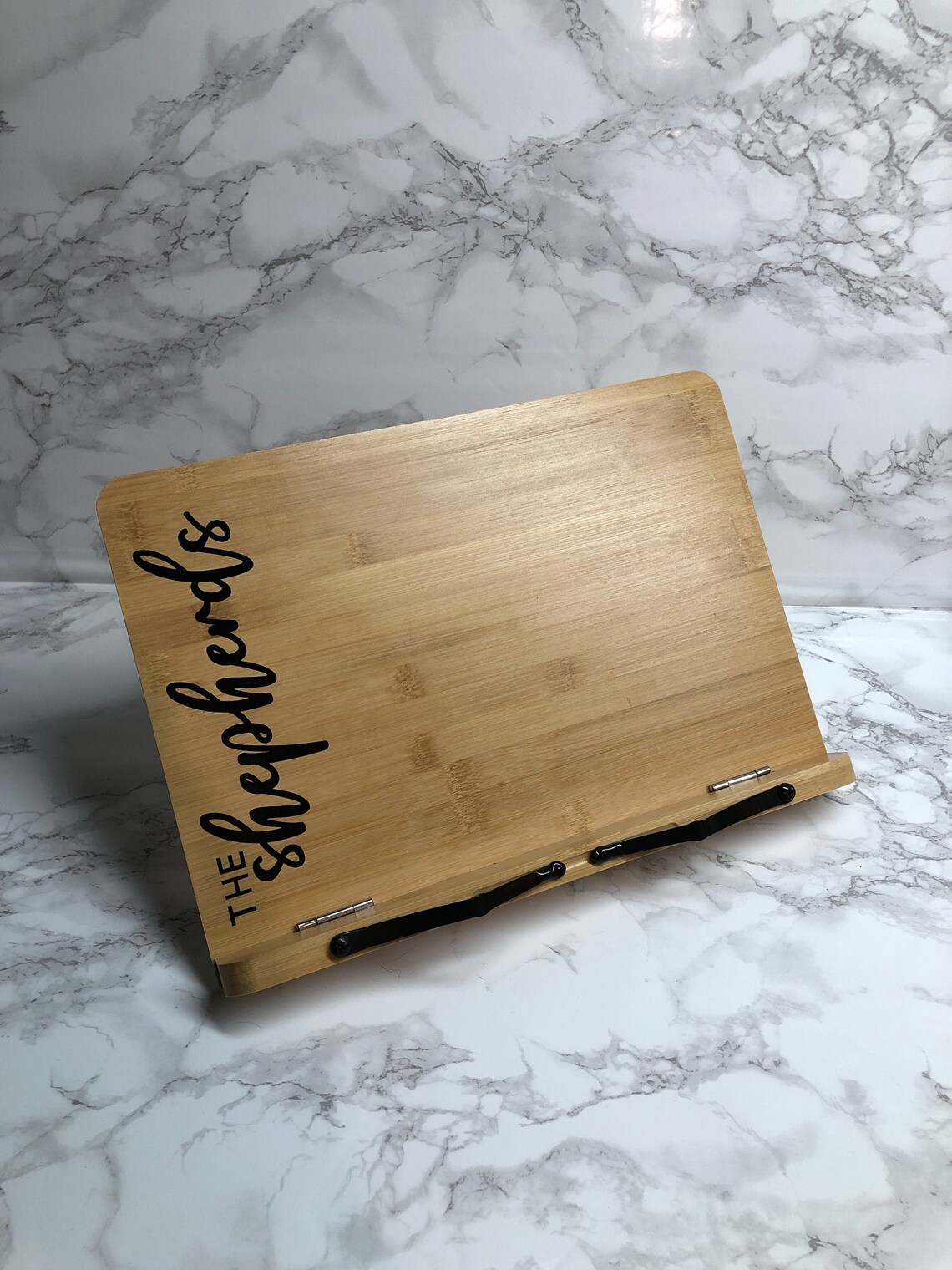 Custom Cookbook Stand Personalized Recipe Holder Kitchen Etsy