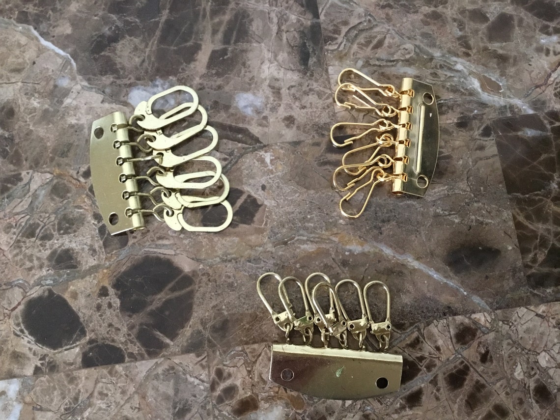 5 Pcs 47mm Gold Key Holder Key Organizer Key Rings Key Holder for