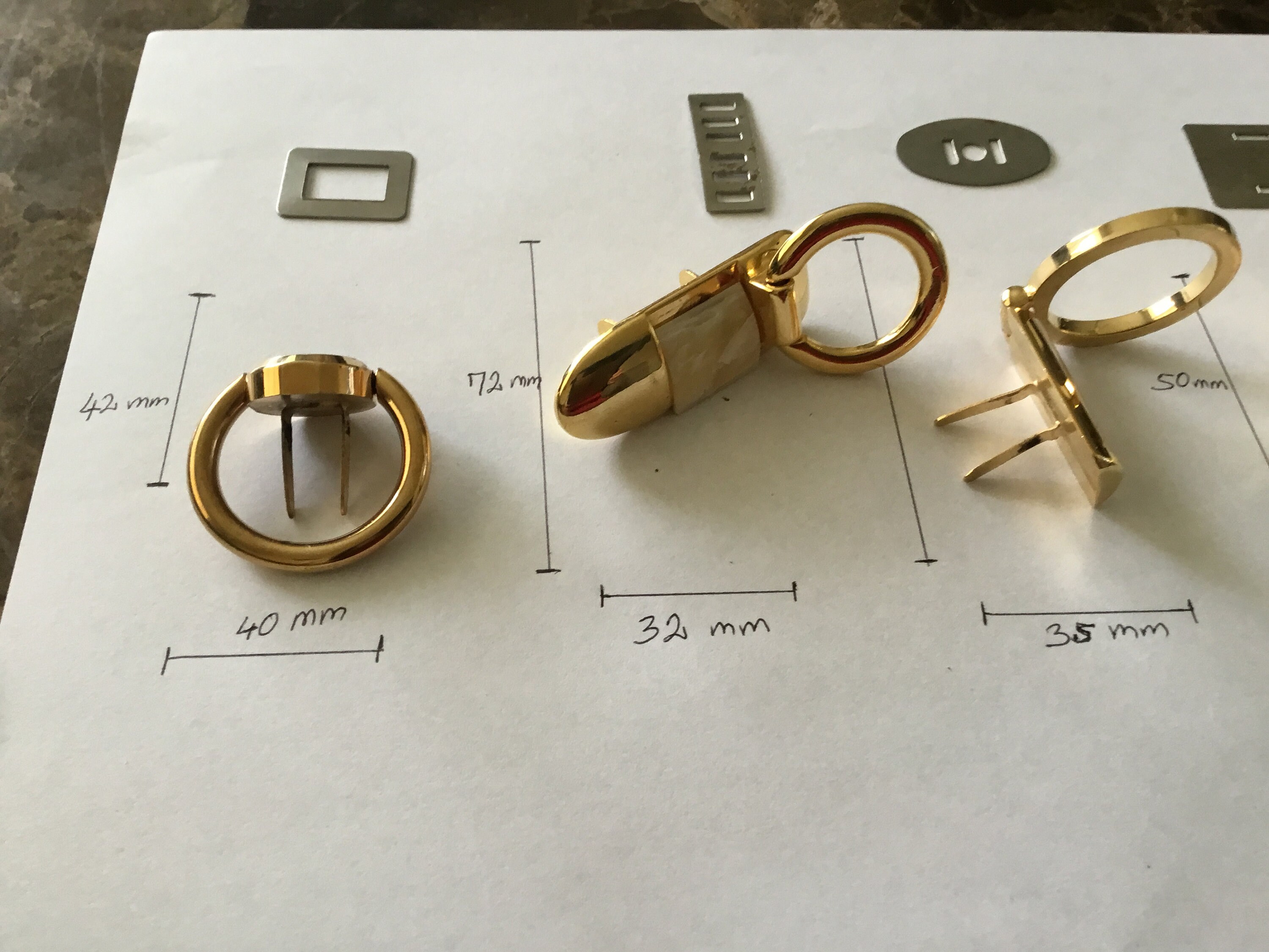 Vintage Handbag Purse Strap Anchors Etsy Canada