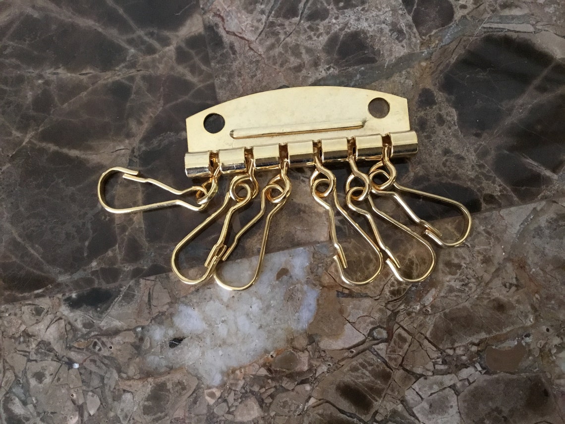 5 Pcs 47mm Gold Key Holder Key Organizer Key Rings Key Holder for