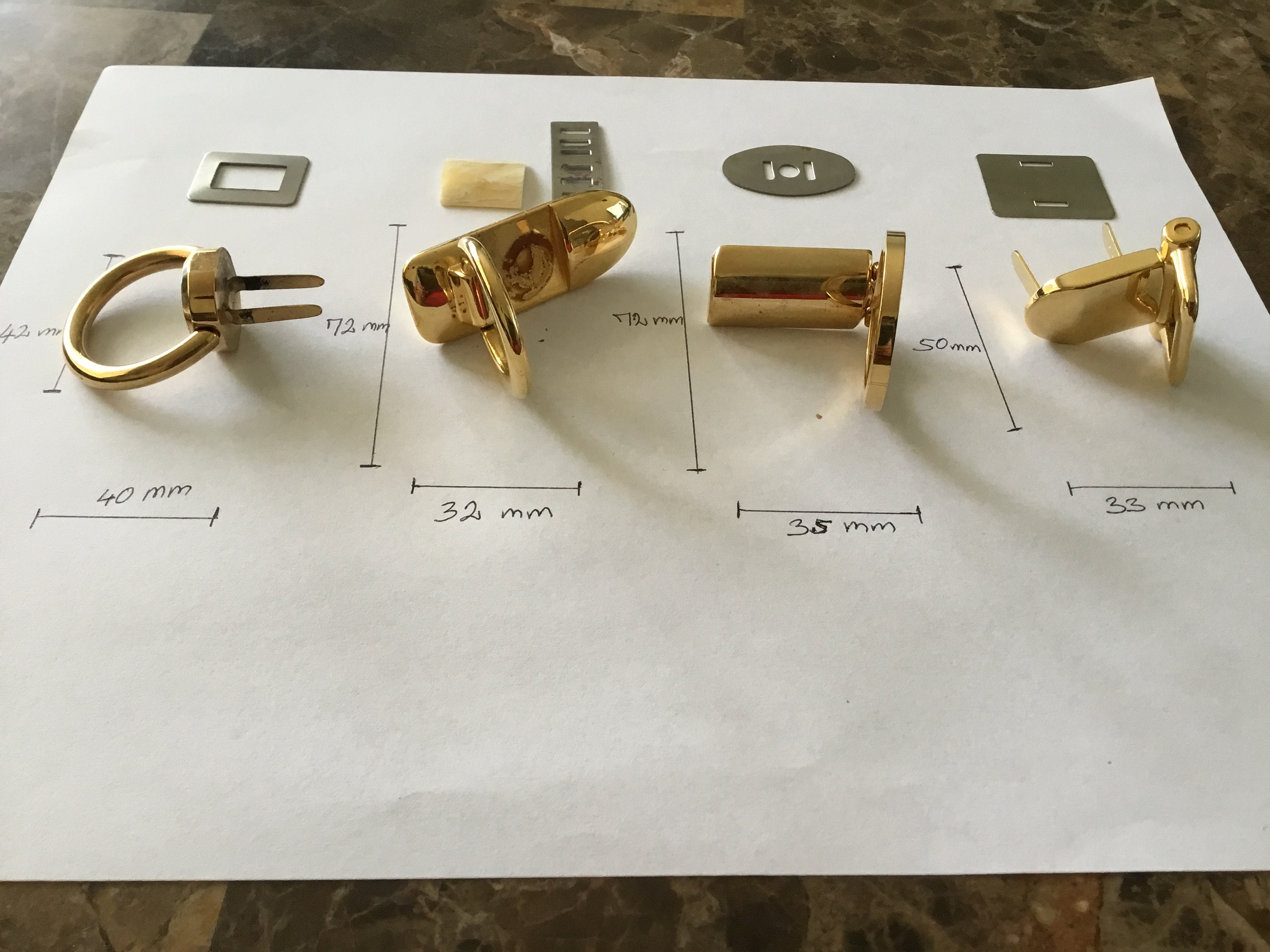 Vintage Handbag Purse Strap Anchors Etsy Canada