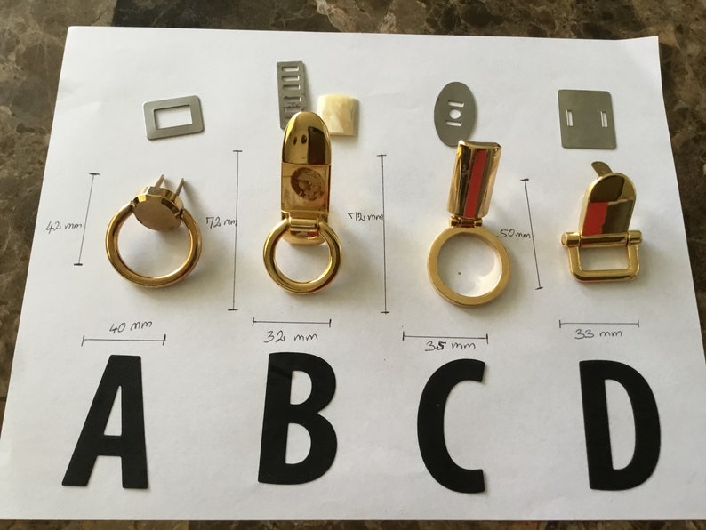 Vintage Handbag Purse Strap Anchors Etsy