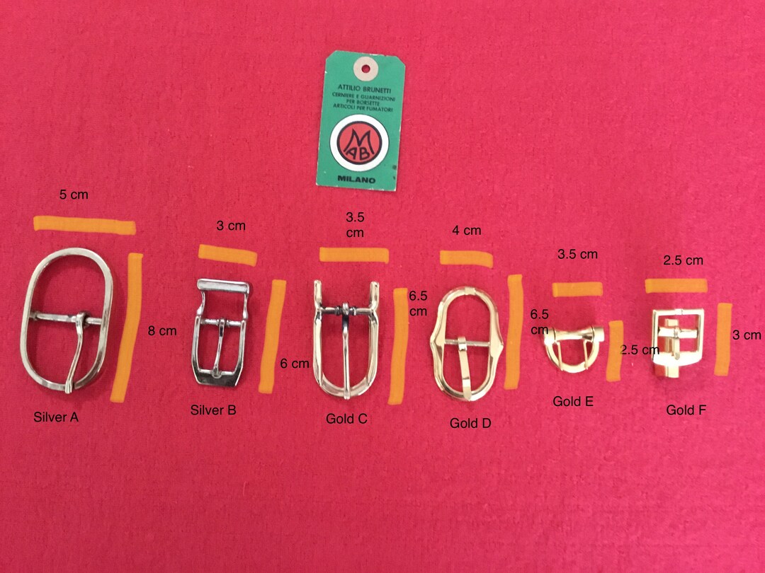 Lot De 30 Boucles De Bracelet/talon En Métal Nickelé - Taille 5/8" - Pour Cuir - Marque North & Judd