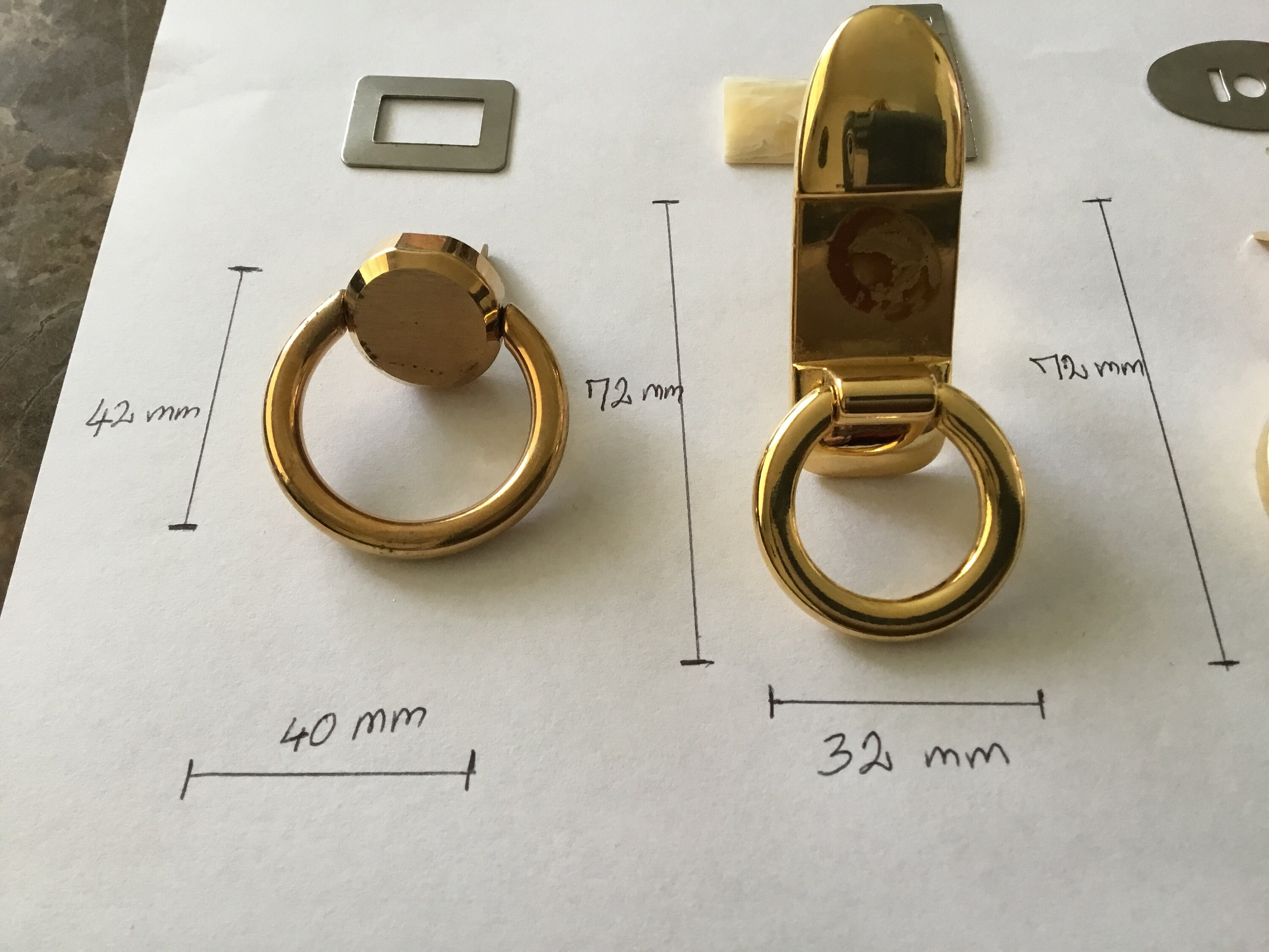 Vintage Handbag Purse Strap Anchors Etsy Canada