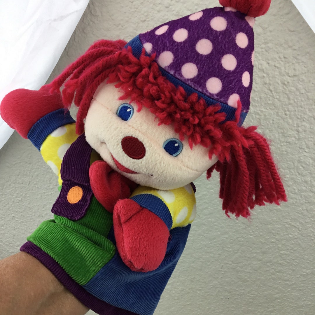 Gymboree Clown Hand Puppet Plush Toy Baby Clown 13 Happy Etsy