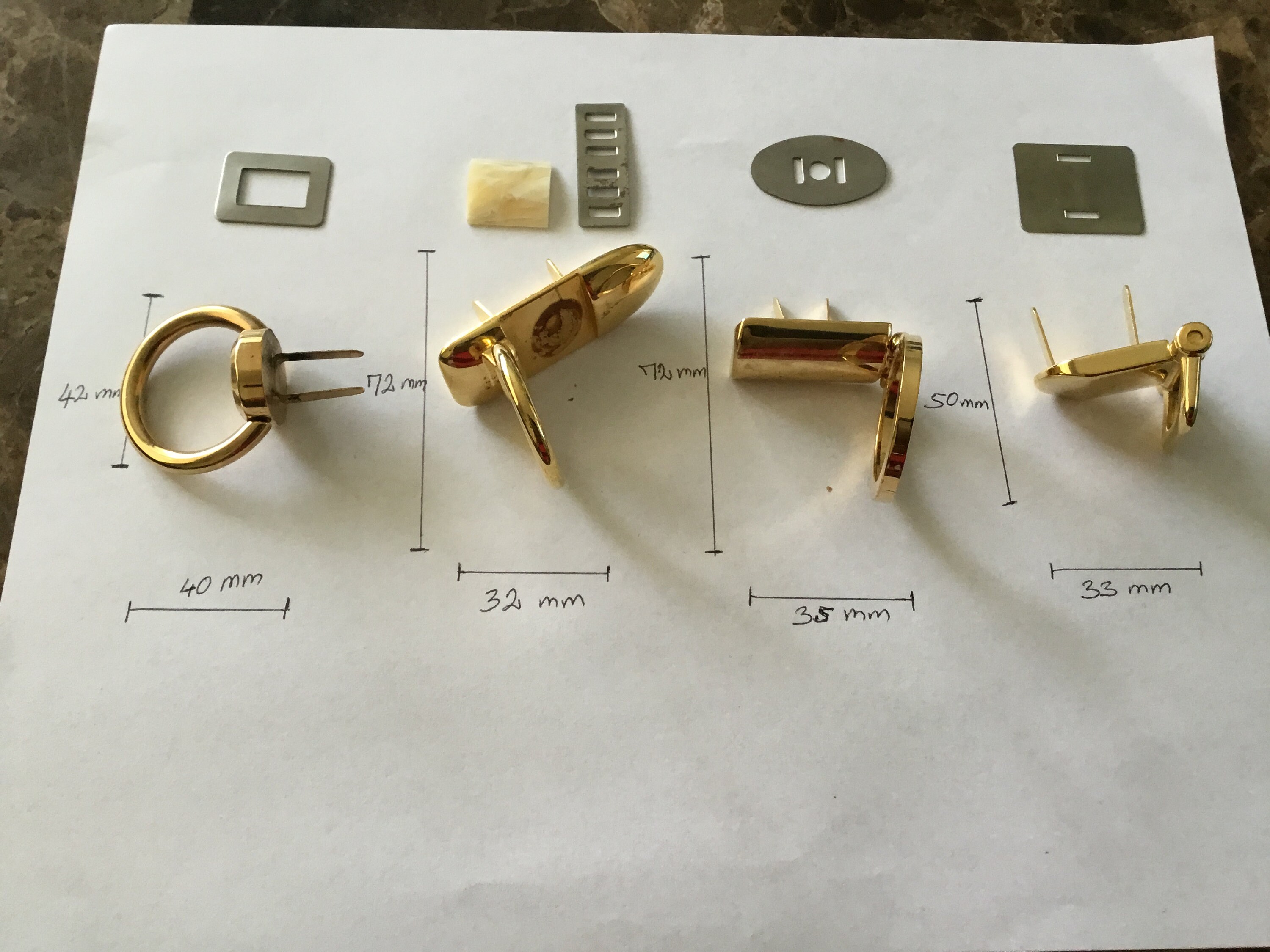 Vintage Handbag Purse Strap Anchors Etsy Canada