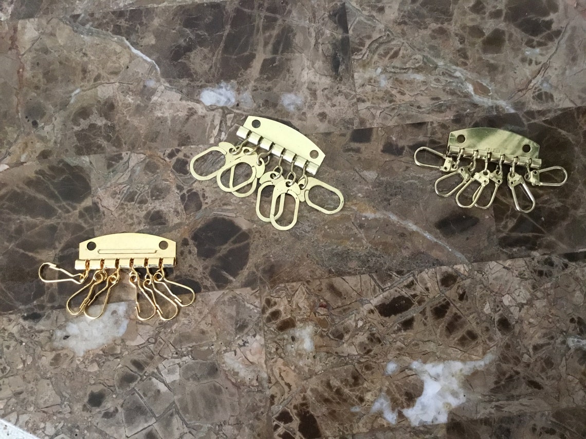 5 Pcs 47mm Gold Key Holder Key Organizer Key Rings Key Holder for