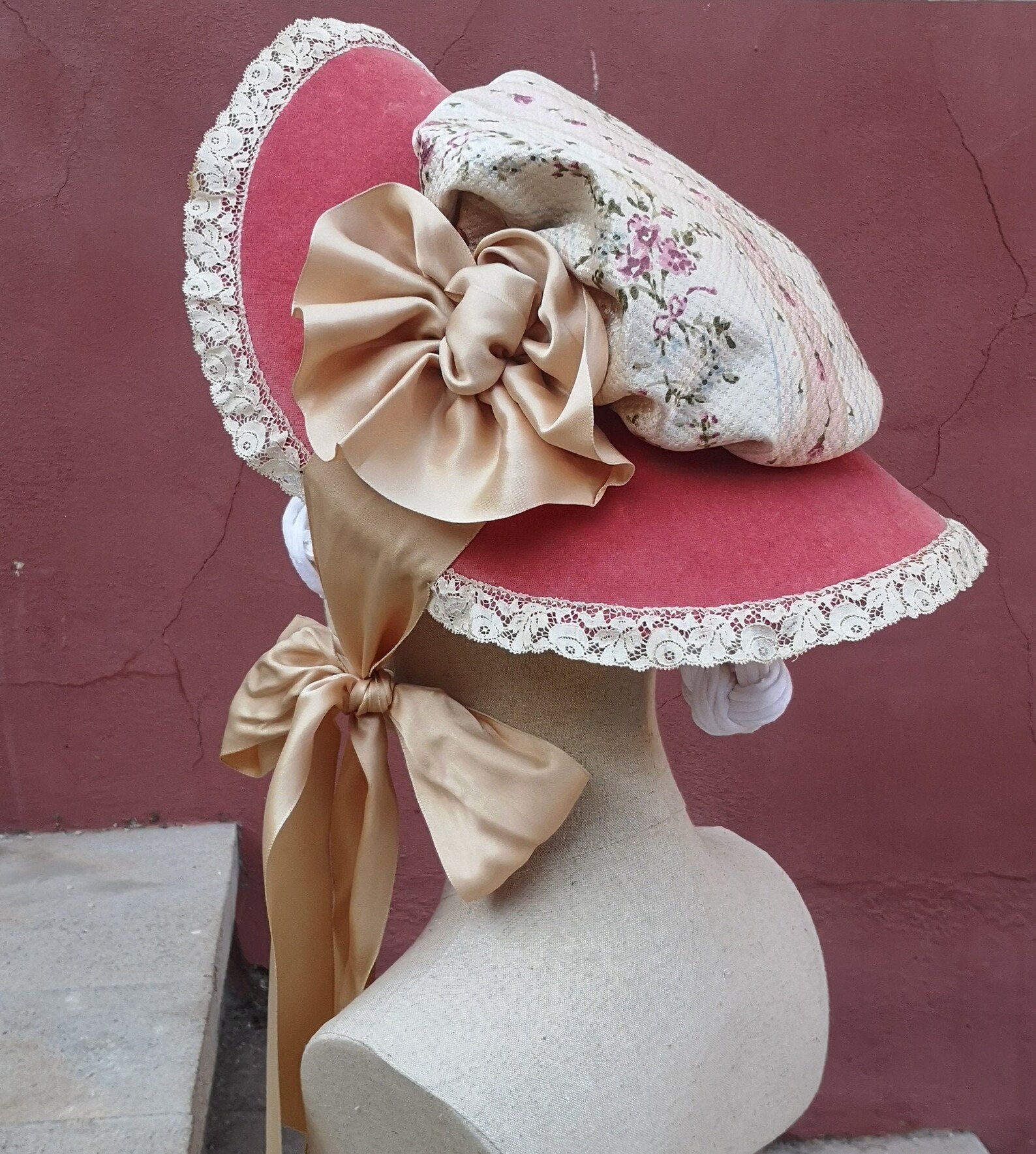 Pamela Sombrero mujer para recreación de finales del XVIII y Etsy