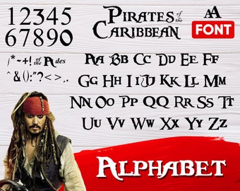 pirates of caribbean font svg, caribbean letters, caribbean numbers, pirate alphabet, numbers, letters, symbols, text, decal, stencil, png