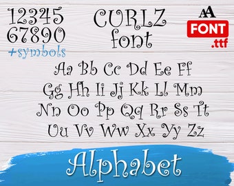 curlz font svg, curlz alphabet, curlz letters svg, curlz monogram, curlz fonts svg, curlz font dxf, curlz numbers svg, png, eps, dxf, svg
