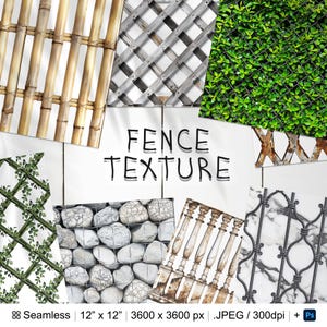 172 Fence Seamless Pattern | Digital Seamless Pattern Wooden Fence | 3d Fence Digital Paper | Photoshop Metal Fence | Chain Fence Patterns