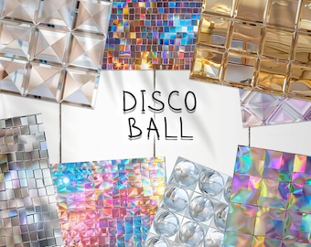 160 Disco Ball Seamless Pattern | Digital Seamless Pattern Glitter | Disco Ball Digital Paper| Photoshop Patterns | Disco Ball Texture