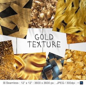 161 Gold Seamless Pattern Background | Digital Seamless Pattern Golden | 3d Gold Digital Paper | Photoshop Golden Patterns | Metal Patterns
