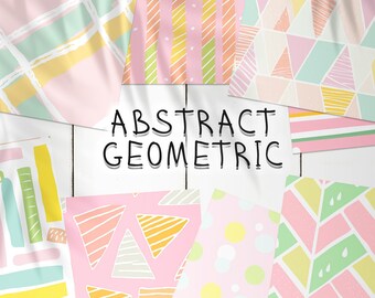 30 Abstract Seamless Pattern | Geometric Printable Digital Paper | Photoshop Abstract Patterns | Geometric Pattern | Hand Drawing Pattern